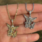 Moissanite Saint Michael Archangel Pendant  customdiamjewel   