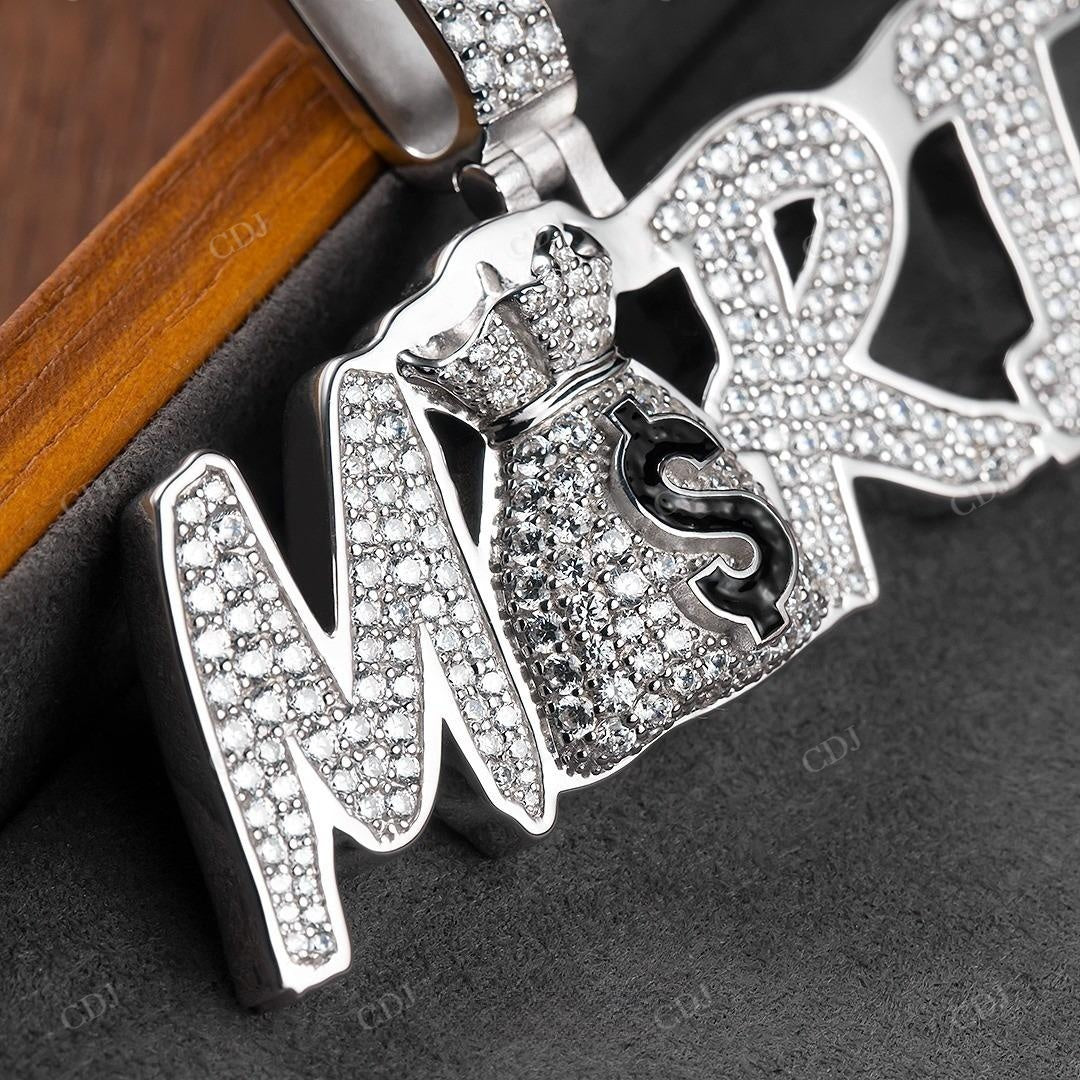 Customized Fully Iced Out Moissanite Hip Hop Pendant hip hop jewelry customdiamjewel   