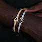 Personalized 8mm Natural Diamond 18K Lasso Bracelet hip hop jewelry CustomDiamJewel