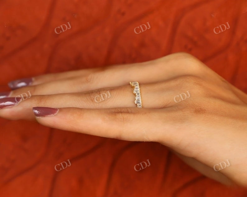 Full Eternity Baguette Natural Diamond Wedding Band  customdiamjewel   