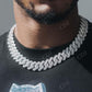 Hip Hop Iced Out Miami Cuban Link Diamond Chain  CustomDiamJewel   