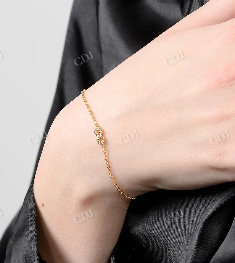 0.075CTW Natural Diamond Infinity Bracelet  customdiamjewel   