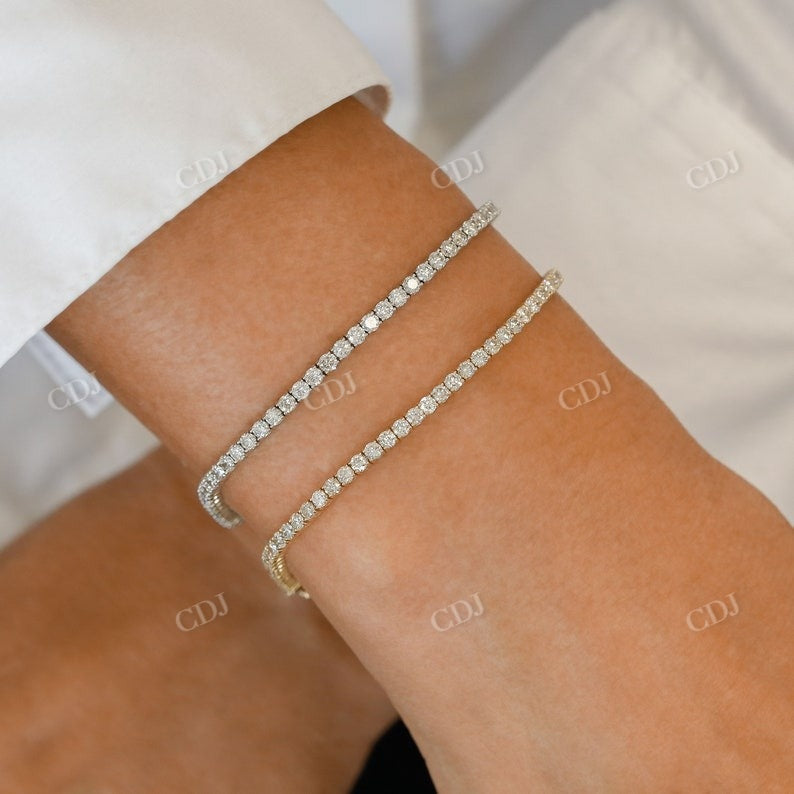 1.00CT Tennis Low Profile Natural Diamond Bracelet tennis bracelet customdiamjewel   