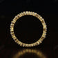 Baguette Lab Grown Diamond Full Eternity Solid Yellow Gold Wedding Band  customdiamjewel   