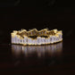 Baguette Lab Grown Diamond Full Eternity Solid Yellow Gold Wedding Band  customdiamjewel   