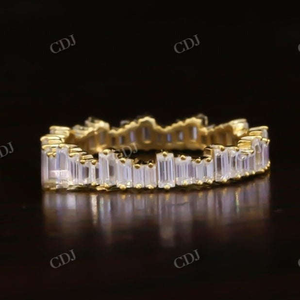 Full Eternity Baguette Natural Diamond Wedding Band  customdiamjewel   