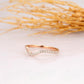 0.22CTW 14K Rose Gold Lab Grown Diamond Curved Band  customdiamjewel   