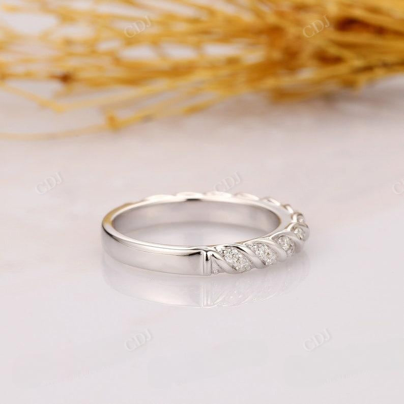 0.21ctw Half Eternity Lab Grown Diamond Wedding Band  customdiamjewel   