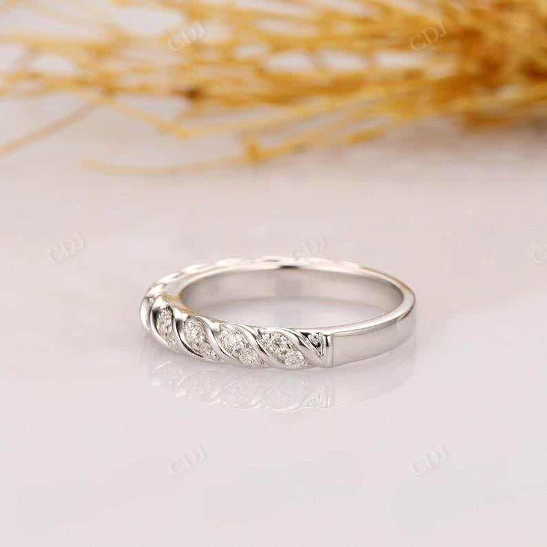 0.21ctw Half Eternity Lab Grown Diamond Wedding Band  customdiamjewel   