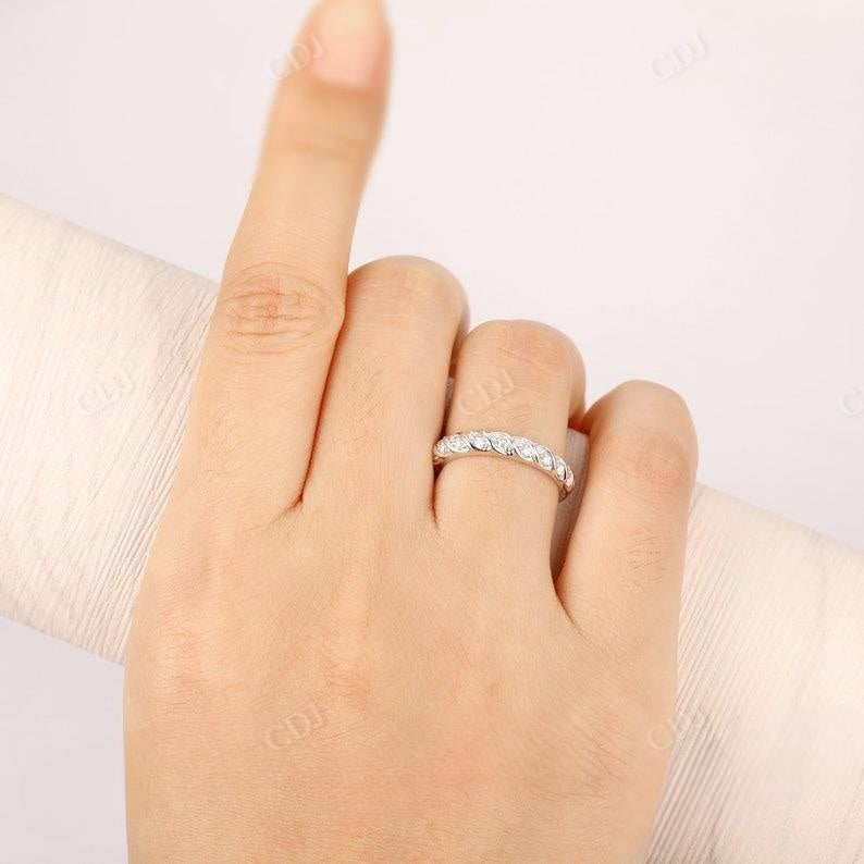 0.21ctw Half Eternity Lab Grown Diamond Wedding Band  customdiamjewel   