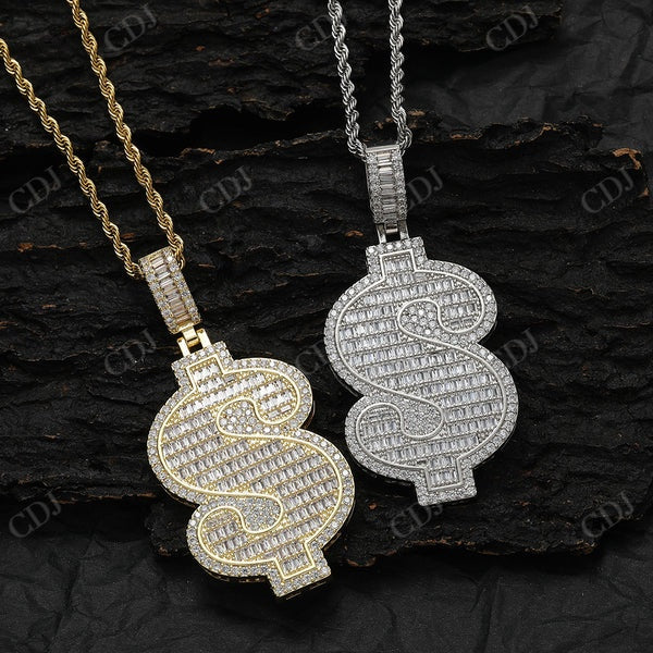 Hip Hop Diamond Doller Sign Pendant  CustomDiamJewel   