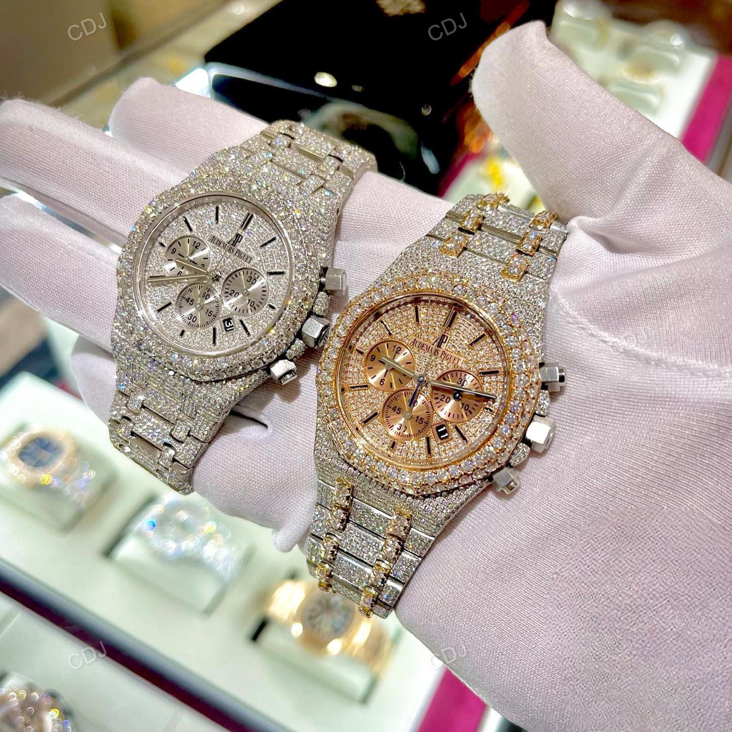 Hip Hop Customized Diamond Watch hip hop jewelry CustomDiamJewel   