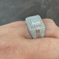 Iced Baguette Diamond Pinky Hip Hop Ring  customdiamjewel   