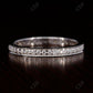 0.4CT Round Cut Channel Set Full Eternity Wedding Band  customdiamjewel 10 KT Solid Gold White Gold VVS-EF