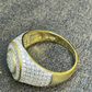 14k Gold Mens Iced Hip Hop Diamond Ring  customdiamjewel   