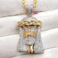 Jesus Face Diamond Iced out Gold Pendant  CustomDiamJewel   