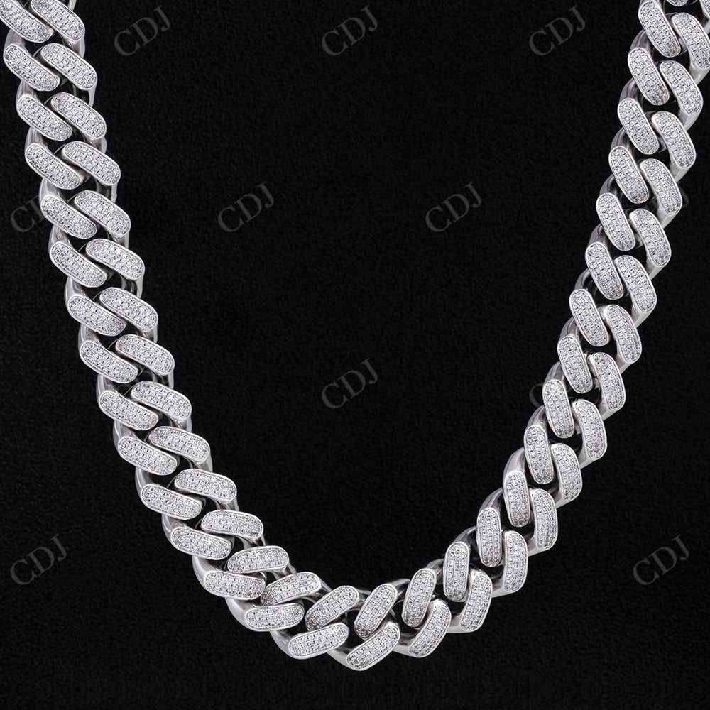 Cuban Link Iced Out Diamond Chain  CustomDiamJewel   