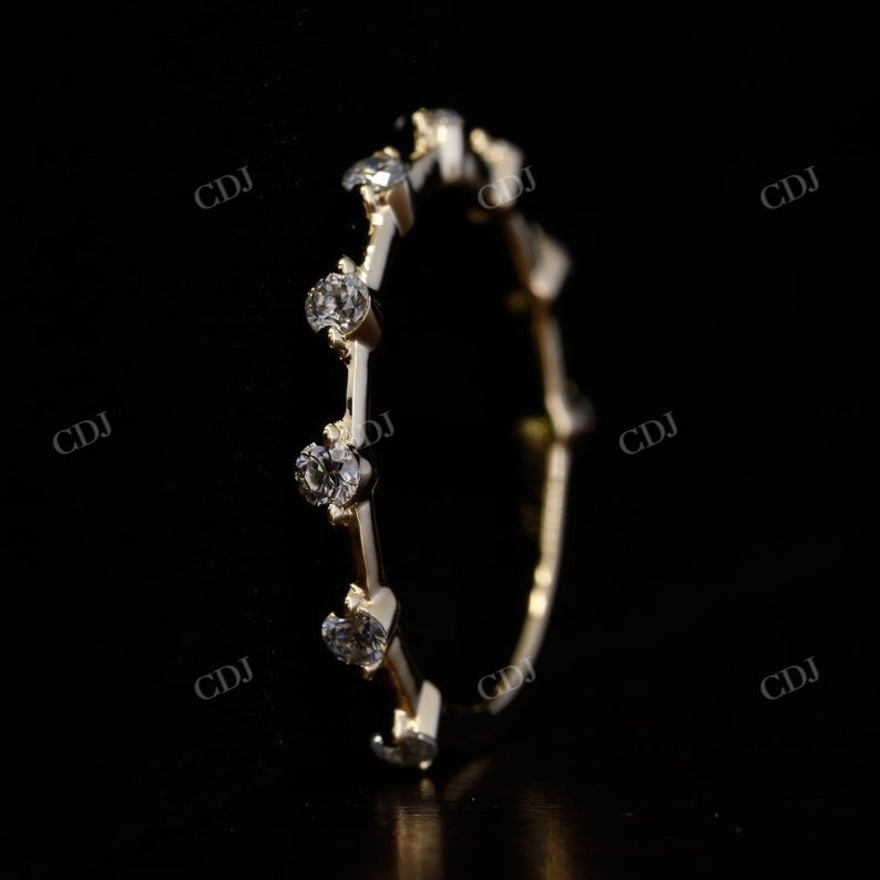 Thin Natural Diamond Stackable Band  customdiamjewel   