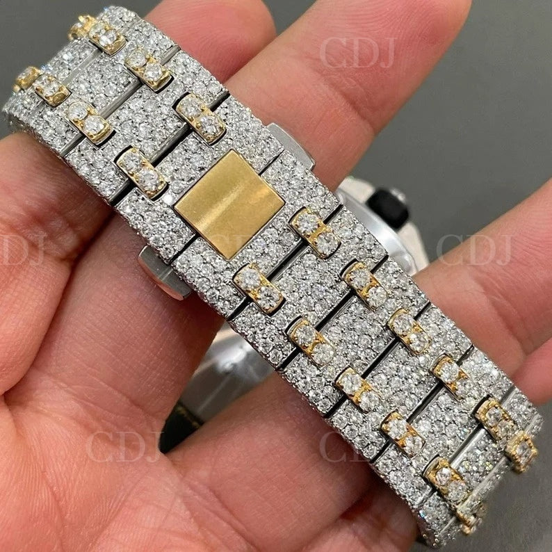 Hot Selling Men Women Hip Hop Diamond Watches Two Tone Bling Iced Out Fashion Watch Automatic Movement Wrist Watches Jewelry  customdiamjewel   