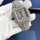 Cartier Fully Ice Out Round Diamond Luxury Watch  customdiamjewel   