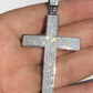 Moissanite Large Iced Cross Pendant For Men  customdiamjewel   