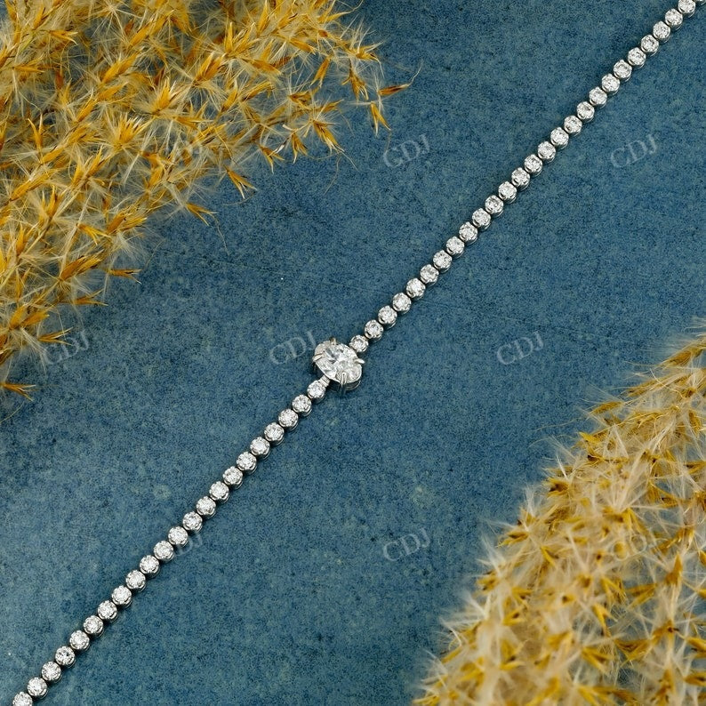 0.35CT Oval Marquise Pear Or Heart Shape Natural Diamond Bracelet tennis bracelet customdiamjewel   