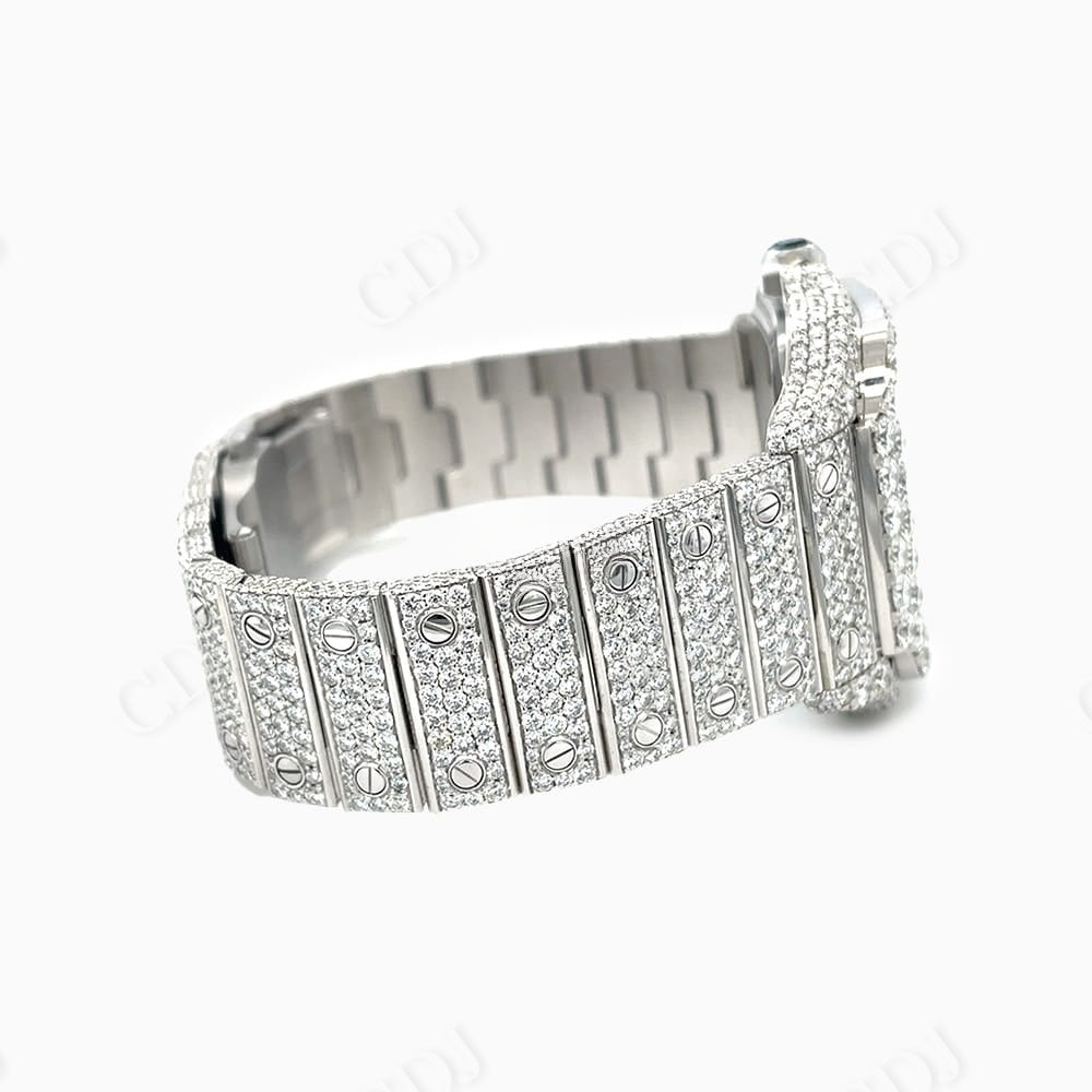 Hip Hop Cartier Skeleton Custom Diamond Watch  customdiamjewel   