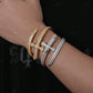 Natural Diamond Pave Set 18K Gold Cross Bangle Bracelets hip hop jewelry CustomDiamJewel