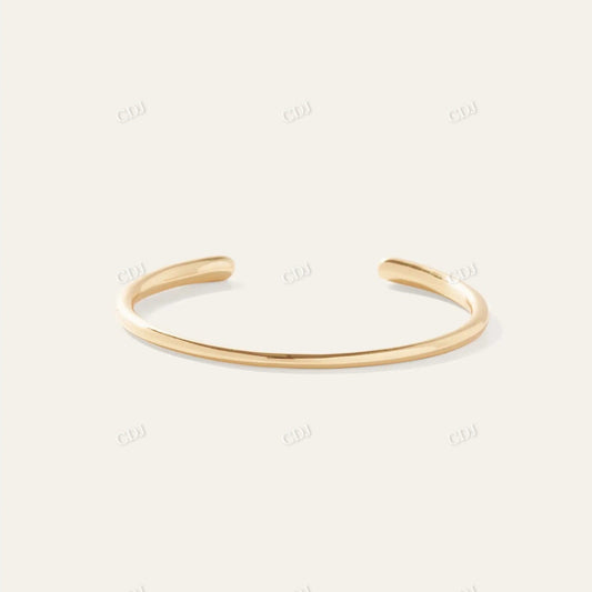 Hip Hop Gold Open Contour Cuff Bracelet hip hop jewelry customdiamjewel