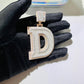 Iced Out Gold Plated Letter Pendant hip hop jewelry CustomDiamJewel   