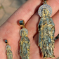 14k Gold Virgin Mary Iced Pendant  customdiamjewel   