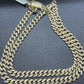 18K Yellow Gold Iced Out Diamond Cuban Link Chain hip hop jewelry customdiamjewel   