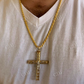 14k Gold Over Real Cross Jesus Hip Hop Pendant  customdiamjewel   