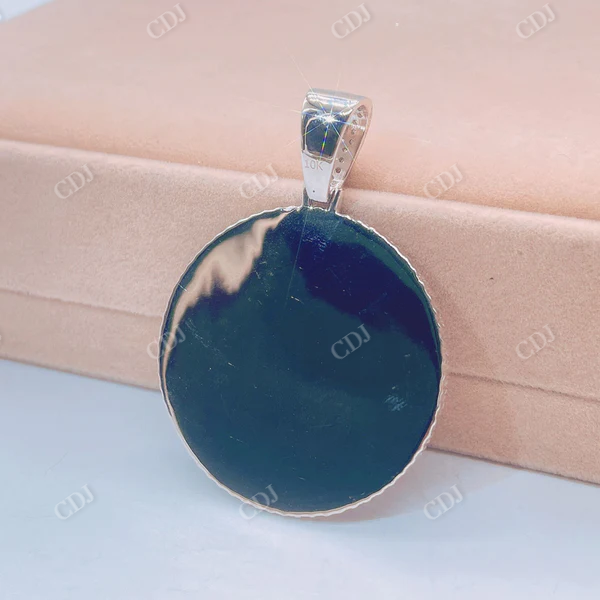 Memory Photo Diamond Pendant For Men  customdiamjewel   