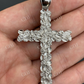 Solid 925 Sterling Silver Nugget Cross Pendant  customdiamjewel   