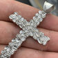 Solid 925 Sterling Silver Nugget Cross Pendant  customdiamjewel   