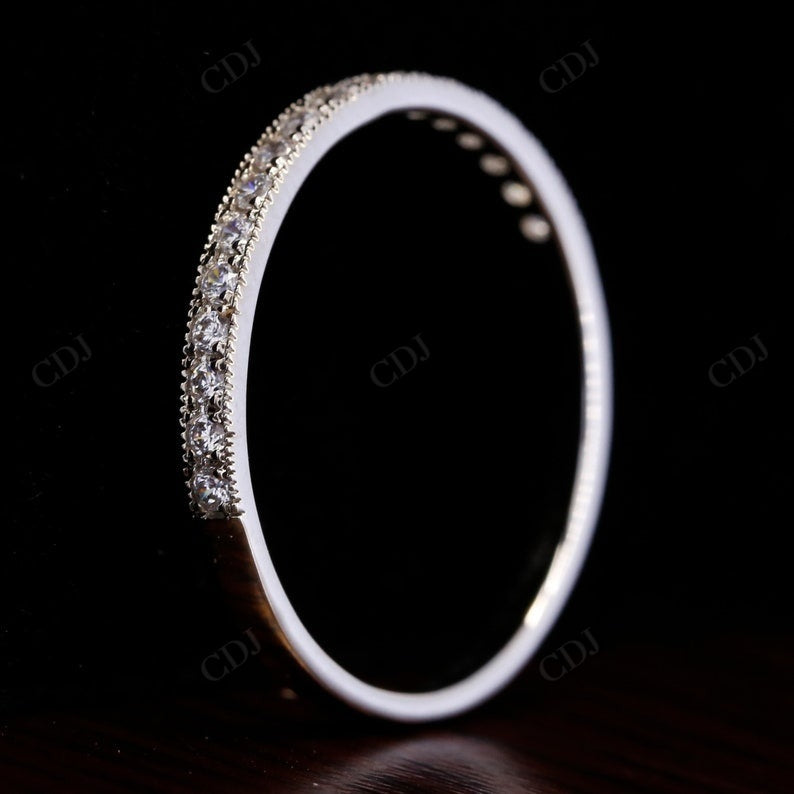 Milgrain 0.2CTW Lab Grown Diamond Wedding Band Woman  customdiamjewel   