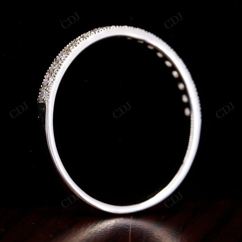 Milgrain 0.2CTW Lab Grown Diamond Wedding Band Woman  customdiamjewel   