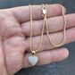 14K Gold Iced Small Ladies Heart Shaped Love Charm Pendant  customdiamjewel   