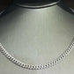 925 Sterling Silvre Diamond Cuban link Chain hip hop jewelry CustomDiamJewel   