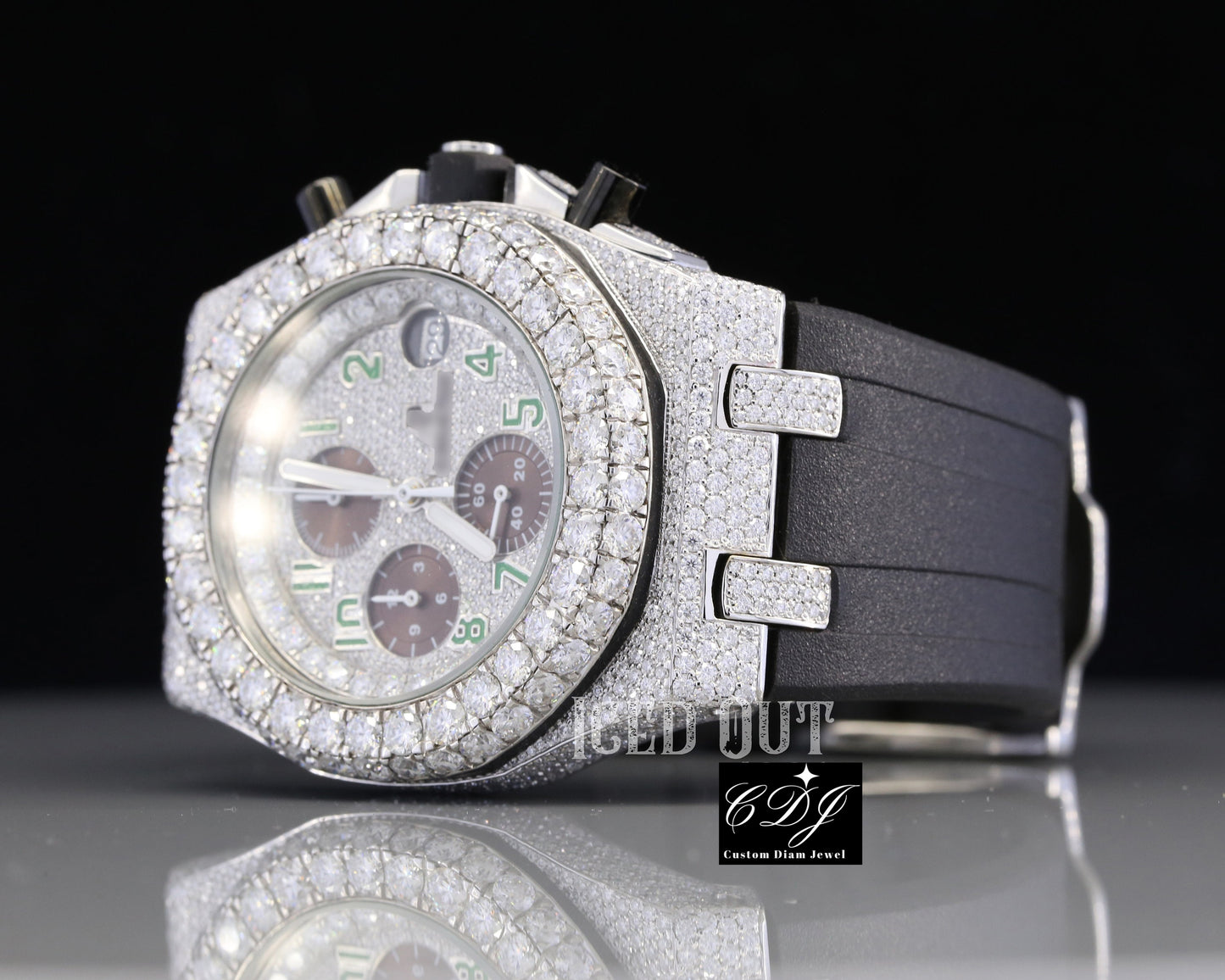 2023 New Arrival Luxury Customize Iced Out Natural Diamond Hip Hop Watch For Men and women (20 to 23CTW Approx.)  customdiamjewel   