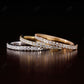 Round Lab Grown Diamond 3/4 Eternity Gold Dainty Wedding Band  customdiamjewel   