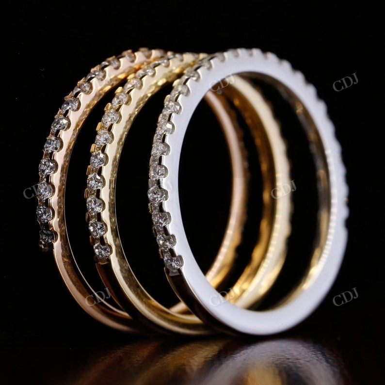 1.8MM Dainty Full Eternity Diamond Wedding Band  customdiamjewel   