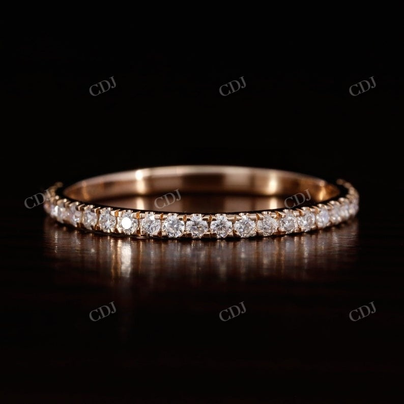 1.8MM Dainty Full Eternity Diamond Wedding Band  customdiamjewel   