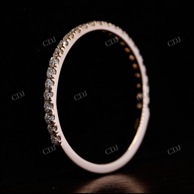 1.8MM Dainty Full Eternity Diamond Wedding Band  customdiamjewel   