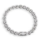 Lab Grown Diamond 10K White Gold Miami Weave Bracelet hip hop jewelry CustomDiamJewel