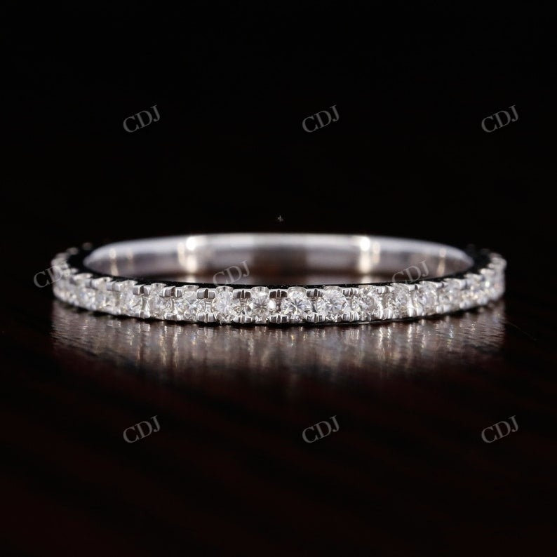 1.8MM Dainty Full Eternity Diamond Wedding Band  customdiamjewel   