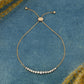 0.48CTW CVD Diamond Bolo Chain Bracelet  customdiamjewel 10KT Solid Gold Rose Gold VVS-EF