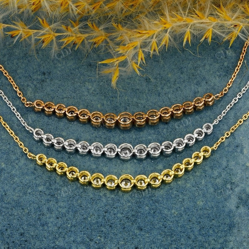 0.48CTW CVD Diamond Bolo Chain Bracelet  customdiamjewel   