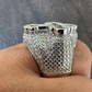 6.5ct Iced Baguette Cross Shaped Hip Hop Ring  customdiamjewel   